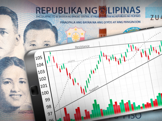 Stocks rise on lower inflation; peso ends sideways