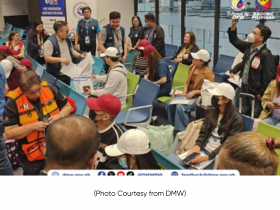 DSWD coordinating with agencies for possible rise in OFW repatriation